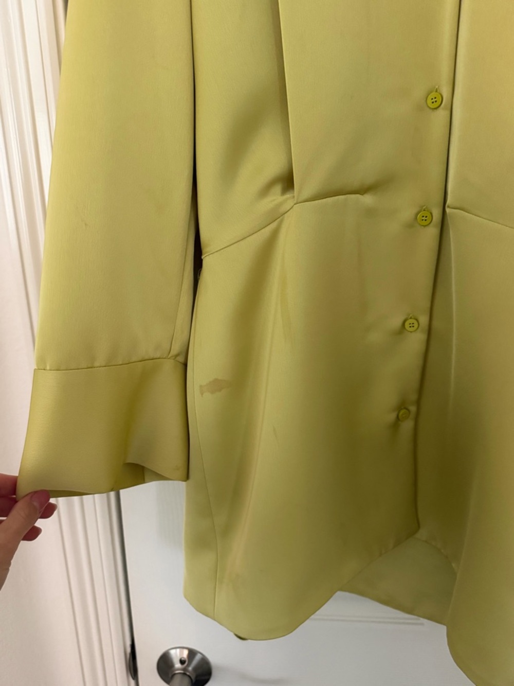 The Attico Margot Shirt Mini Dress - Size M/US 6 - Picture 7 of 8